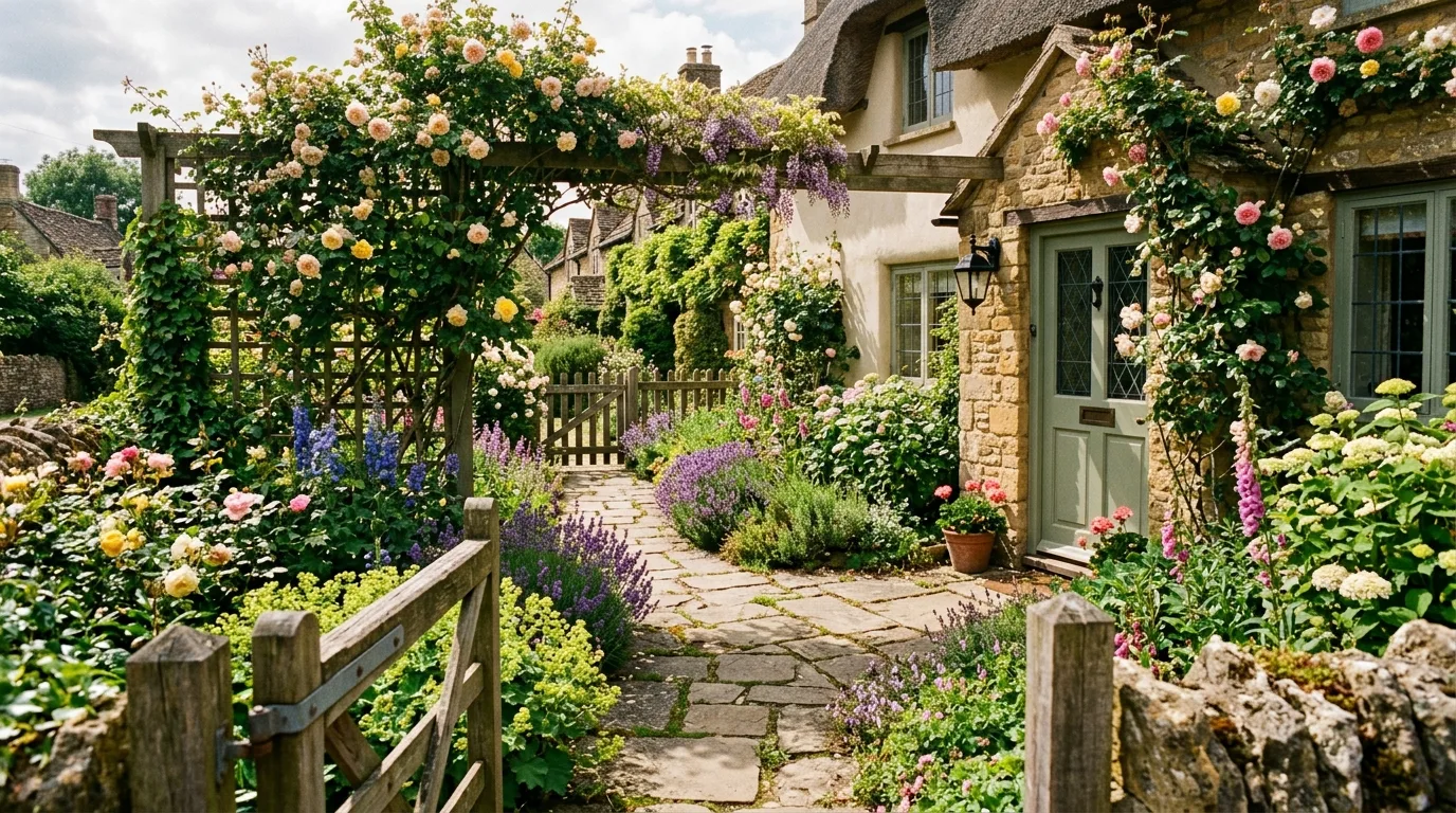 Low-Maintenance Front Yard With Mulch